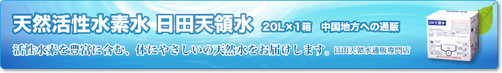 天然活性水素水 日田天領水 20L×1箱 中国地方への通販