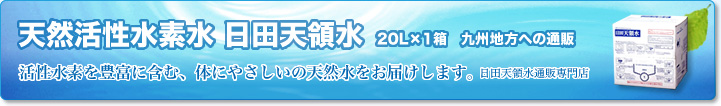 天然活性水素水 日田天領水 20L 九州地方への通販
