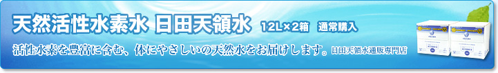 天然活性水素水 日田天領水 12L（2箱セット） 通常購入