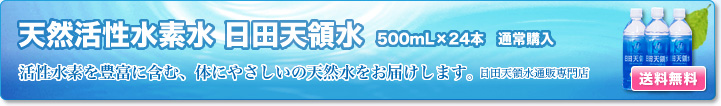 天然活性水素水 日田天領水 500mL（24本入） 通常購入